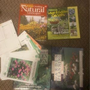 4 Gardening Books and 12 Gardening Cards